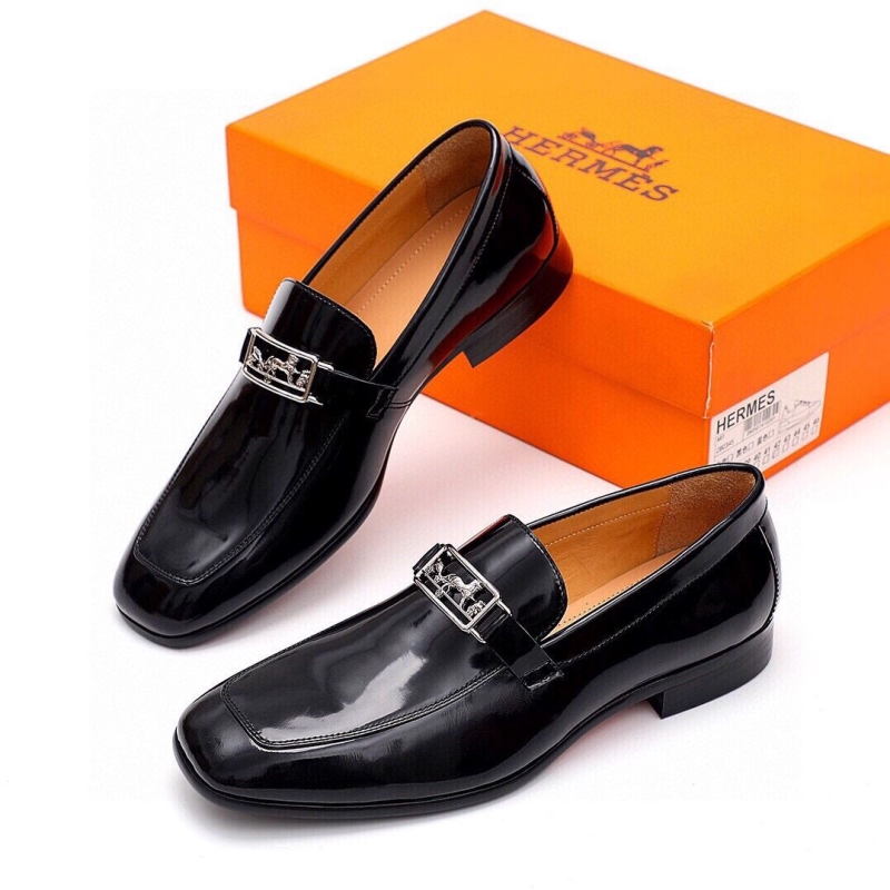H**mes leather shoes
